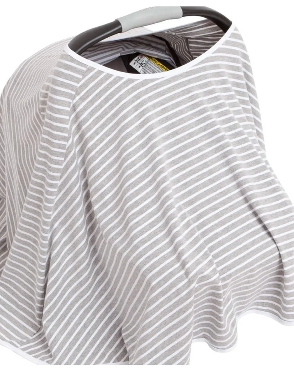Baby Nursing Cover & Nursing Poncho - Multi Use GREY/WHITE